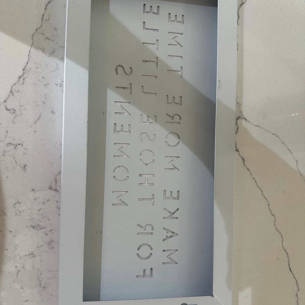 White Decorative Wall Sign - Picture 3 of 3
